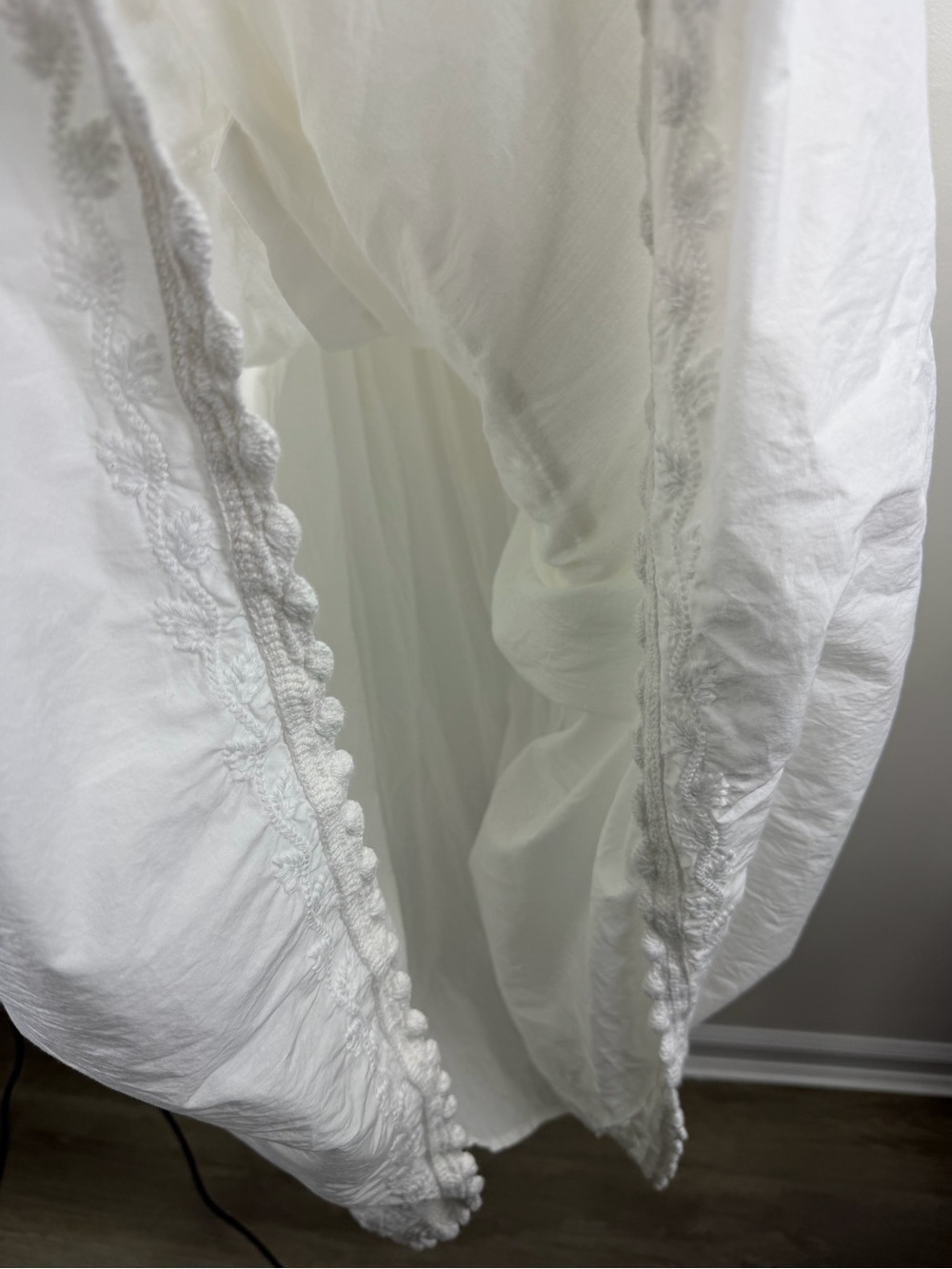 Cleobella Organic Cotton Embroidered Cottagecore Boho Prairie Midi Dress S - Picture 8 of 9